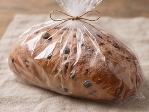 Sliced cinnamon raisin sourdough showing the swirl