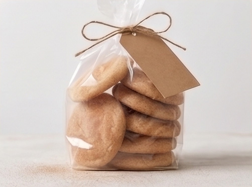Snickerdoodle cookies dusted with cinnamon sugar
